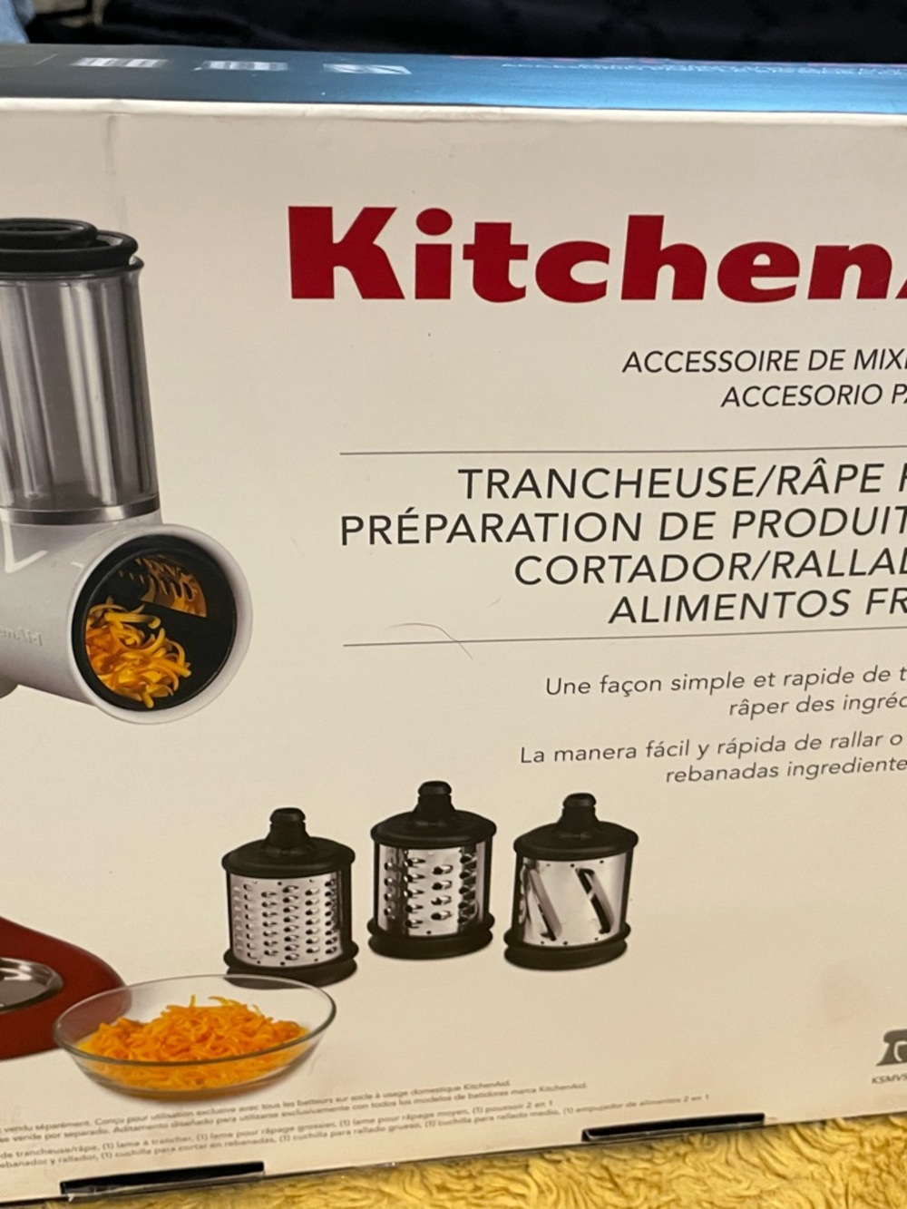 KitchenAid Red Shredding & Slicing Attachment Set